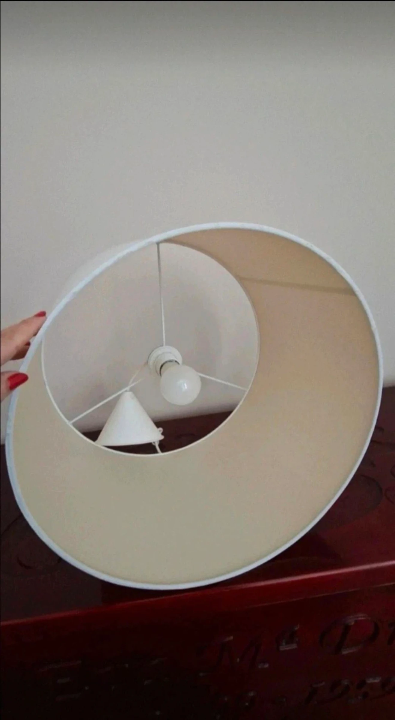 Ceiling lamp. Drum design – photo 3
